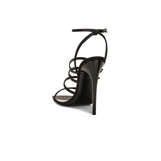 Saint Laurent Jerry Satin Sandals, Brand Size 39 ( US Size 9 ) - 546x546 Image #3