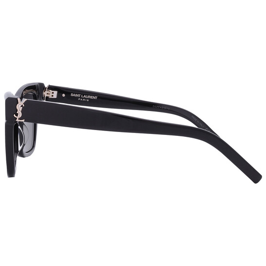 Saint Laurent Polarized Grey Square Ladies Sunglasses SL