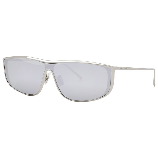 Saint Laurent Silver Shield Unisex Sunglasses SL 605 LUNA  display picture 1