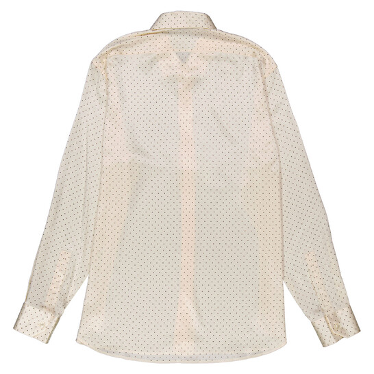Saint Laurent Studded Silk Satin Long Sleeve Shirt, Brand