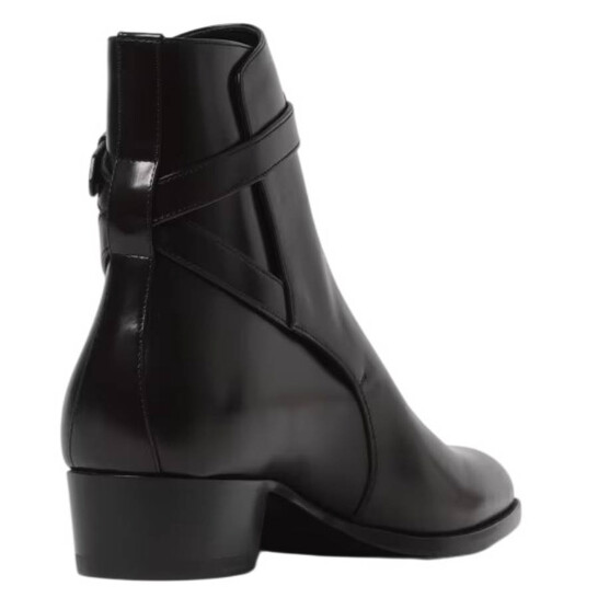 Saint Laurent Wyatt Leather Chelsea Boots, Brand Size 43  display picture 3
