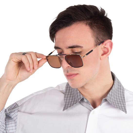 Ferragamo Salvatore Ferragamo Amber Navigator Men's Sunglasses