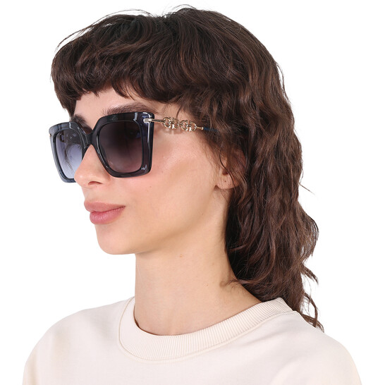 Ferragamo Salvatore Ferragamo Blue Gradient Butterfly Ladies