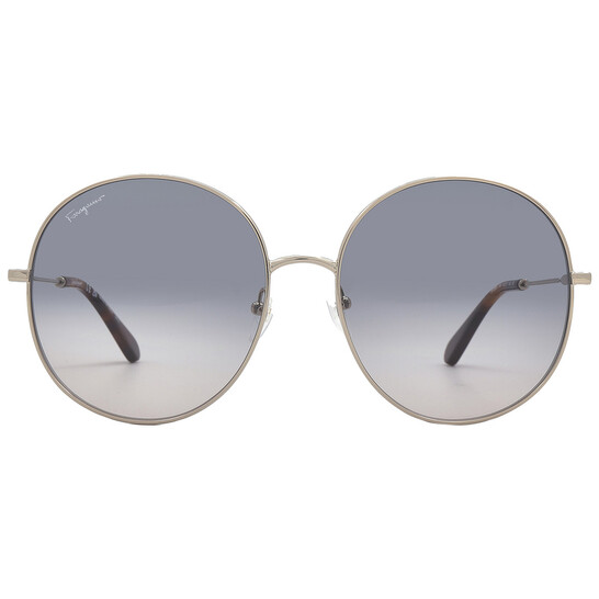 FERRAGAMO Salvatore Blue Round Ladies Sunglasses Salvatore Ferragamo Green Sunglasses for Women for sale | eBay main image 4