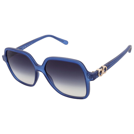 Ferragamo Salvatore Ferragamo Blue Gradient Square Ladies  display picture 3