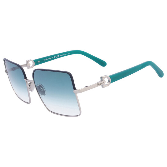 Salvatore Ferragamo Blue Sunglasses Salvatore Ferragamo SF2033S 414 Square Blue Sunglasses  main image 3