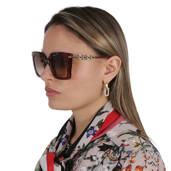 Ferragamo Salvatore Ferragamo Brown Gradient Butterfly