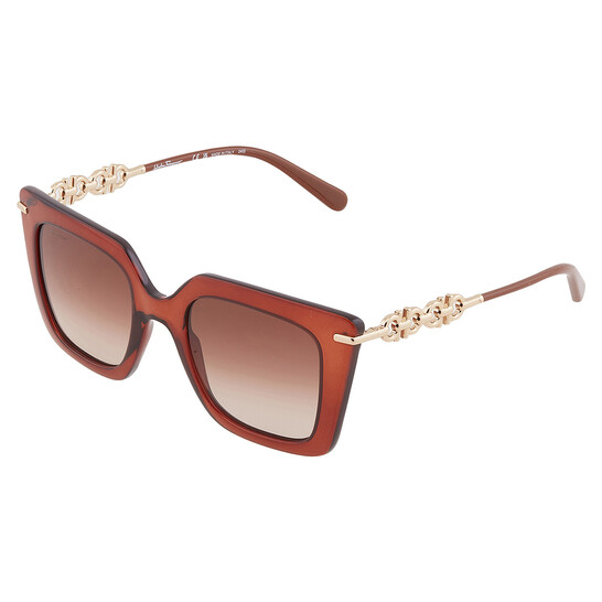 Ferragamo Salvatore Ferragamo Brown Gradient Butterfly Ladies
