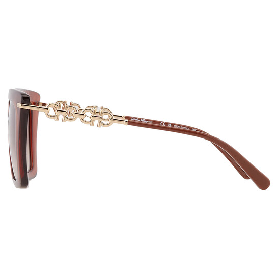 Ferragamo Salvatore Ferragamo Brown Gradient Butterfly