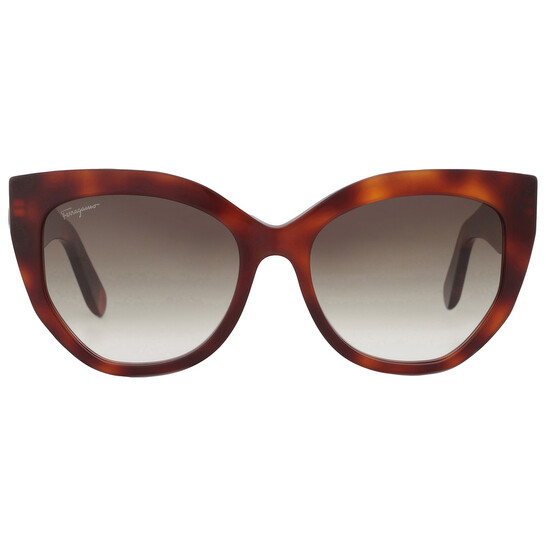 Ferragamo Salvatore Ferragamo Brown Gradient Cat Eye Ladies