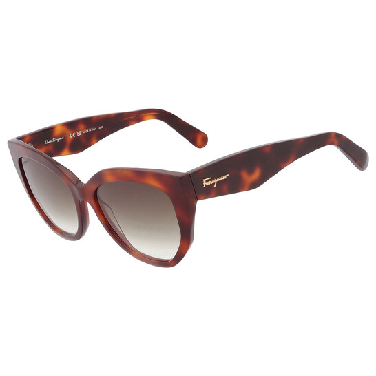 Salvatore Ferragamo SF1061S Womens Brown Cat-Eye Sunglasses Ferragamo Salvatore Ferragamo Grey Gradient Butterfly Ladies  main image 4