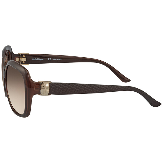 Ferragamo Salvatore Ferragamo Brown Gradient Rectangular