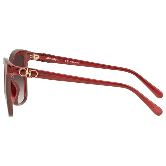 Ferragamo Salvatore Ferragamo Brown Gradient Square Ladies
