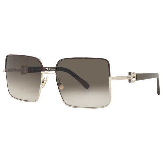 Ferragamo Salvatore Ferragamo Brown Gradient Square Ladies