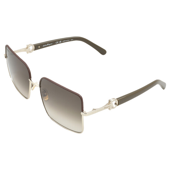Ferragamo Salvatore Ferragamo Brown Gradient Square Ladies