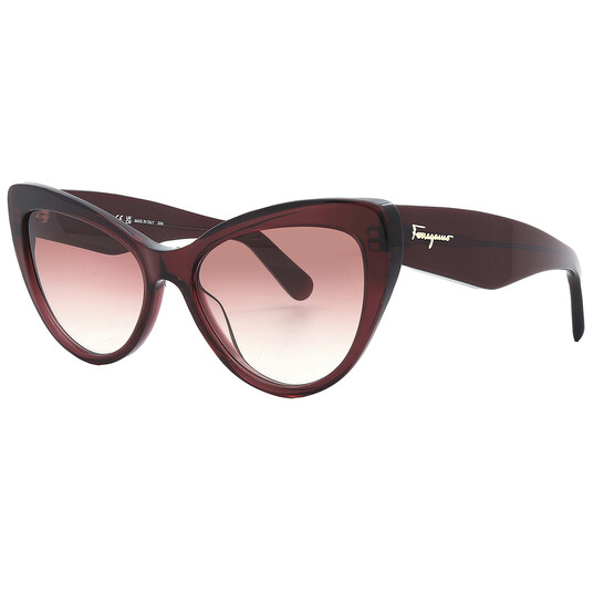 Ferragamo Salvatore Ferragamo Burgundy Gradient Butterfly