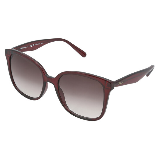 Ferragamo Salvatore Ferragamo Burgundy Gradient Square  display picture 1