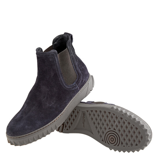 Ferragamo Salvatore Ferragamo Chelsea Suede Boots, Brand Size
