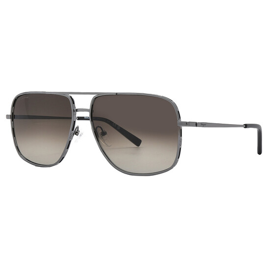 Ferragamo Salvatore Ferragamo Dark Grey Navigator Men's