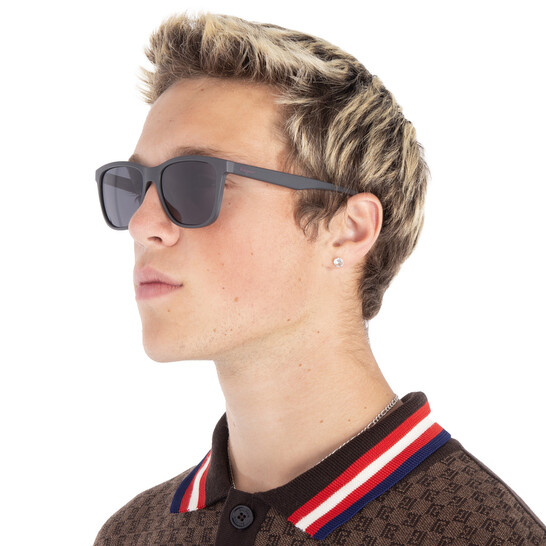 Ferragamo Salvatore Ferragamo Dark Grey Rectangular Men's