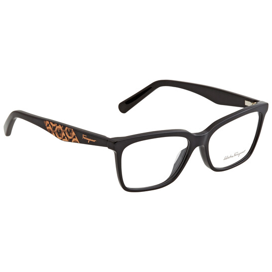 メガネ Ferragamo Eyeglasses SF2904 001 Black Frame with Logo Salvatore Ferragamo SF2904 | Overnight Glasses