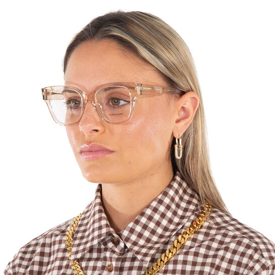 Ferragamo Salvatore Ferragamo Demo Square Ladies Eyeglasses  display picture 3