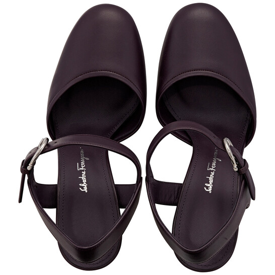 [ひな　新品未使用]Salvatore Ferragamo Ferragamo Salvatore Ferragamo Gazania Pumps in Purple, Size