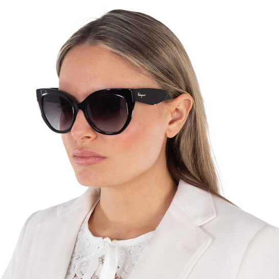 Ferragamo Salvatore Ferragamo Grey Gradient Butterfly Ladies