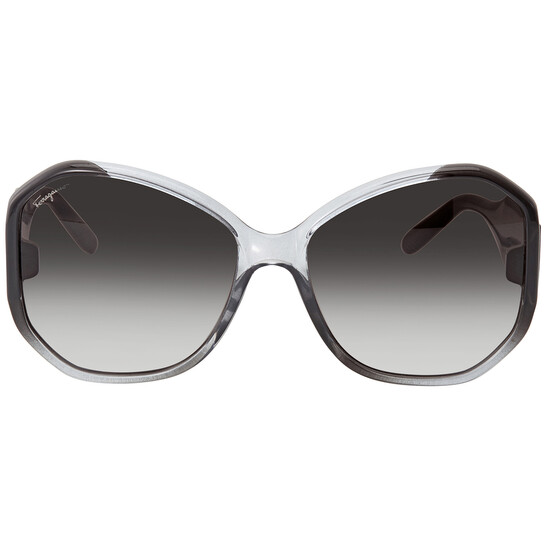 Ferragamo Salvatore Ferragamo Grey Gradient Butterfly Ladies  display picture 3