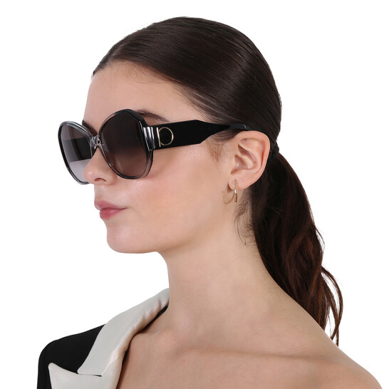 Ferragamo Salvatore Ferragamo Grey Gradient Butterfly Ladies  display picture 3