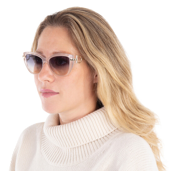 Ferragamo Salvatore Ferragamo Grey Gradient Cat Eye Ladies