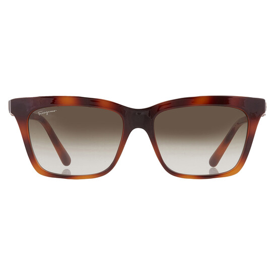 Ferragamo Salvatore Ferragamo Grey Gradient Rectangular Ladies