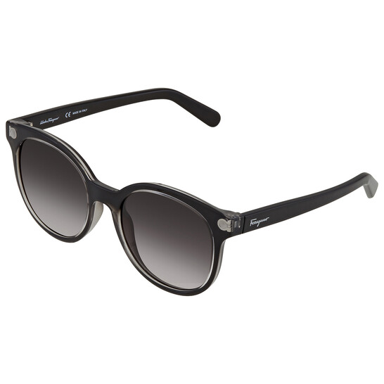 Ferragamo Salvatore Ferragamo Grey Gradient Round Ladies 