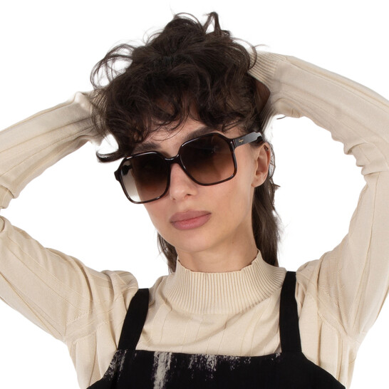 Ferragamo Salvatore Ferragamo Grey Gradient Square Ladies