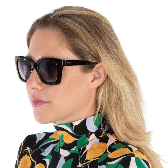 Salvatore Ferragamo Grey Gradient Square Ladies Sunglasses SF955S 001 53