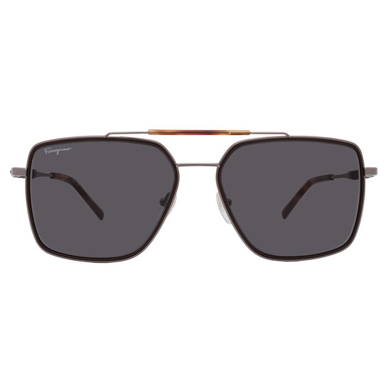 Ferragamo Salvatore Ferragamo Grey Navigator Men's