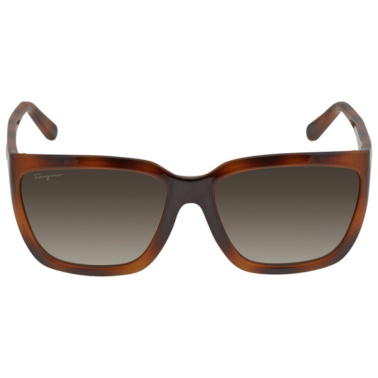 Ferragamo Salvatore Ferragamo Grey Rectangular Ladies