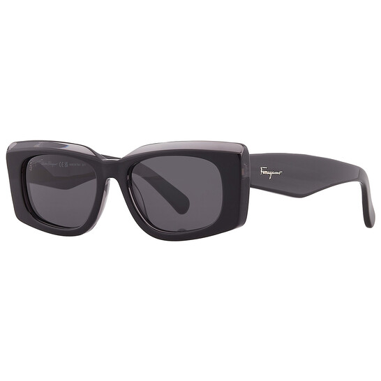 Ferragamo Salvatore Ferragamo Grey Rectangular Ladies