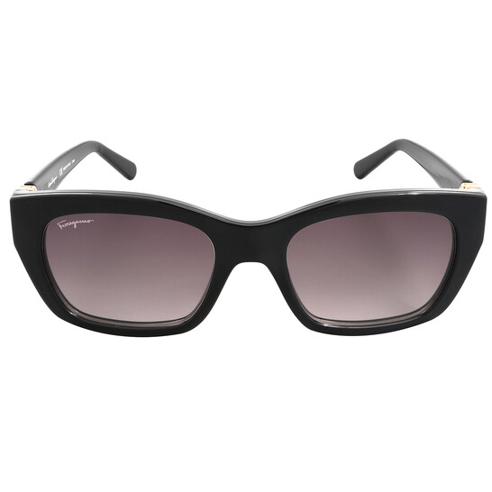 Ferragamo Salvatore Ferragamo Grey Square Ladies Sunglasses
