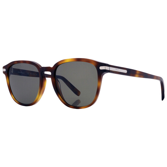 Ferragamo Salvatore Ferragamo Grey Square Men's Sunglasses