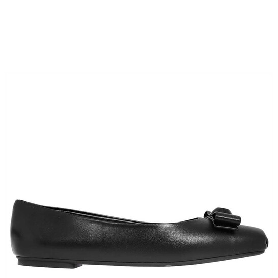 Ferragamo Salvatore Ferragamo Ladies Black Leather Vara Bowl