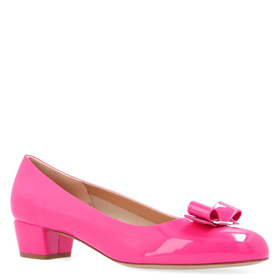 Ferragamo Salvatore Ferragamo Ladies Hot Pink Vara Bow Pump Shoe