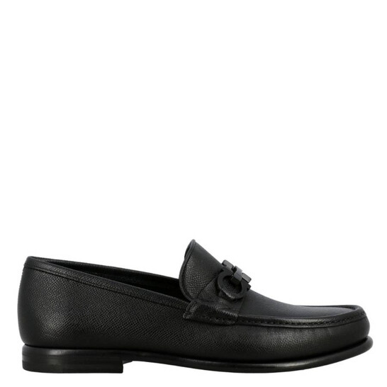 Ferragamo Salvatore Ferragamo Men's Black Gancini Bit