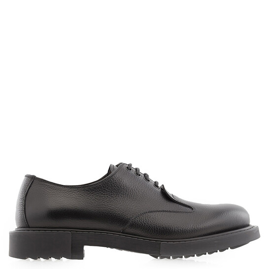 Ferragamo Salvatore Ferragamo Men's Black Leather Derby Shoes