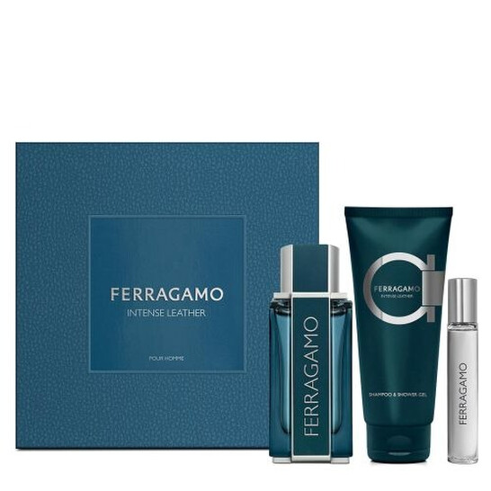 Salvatore Ferragamo Men's Intense Leather Gift Set Fragrances 8052464899074