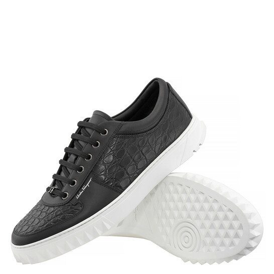 Ferragamo Salvatore Ferragamo Men's Scuby Black Croco