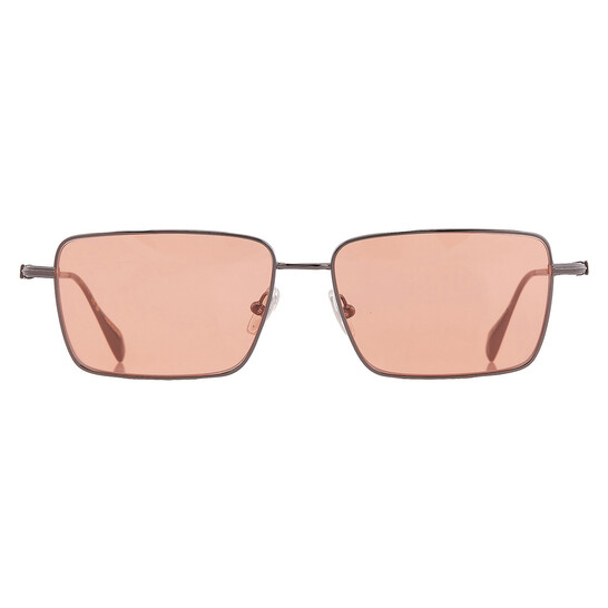 salvatore ferragamo orange sunglasses Ferragamo Eyewear Leather Sunglasses | Orange | FARFETCH AO main image 4