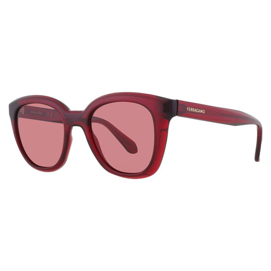Ferragamo Salvatore Ferragamo Red Cat Eye Ladies Sunglasses