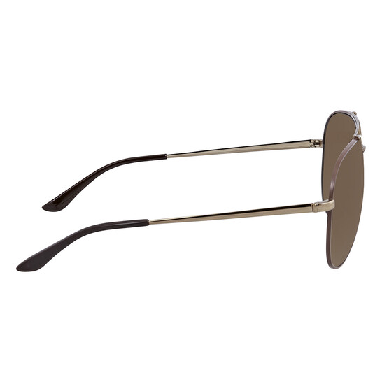 Ferragamo Salvatore Ferragamo Brown Pilot Unisex Sunglasses  display picture 2