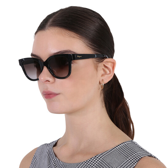 Ferragamo Salvatore Ferragamo Smoke Gradient Square Ladies